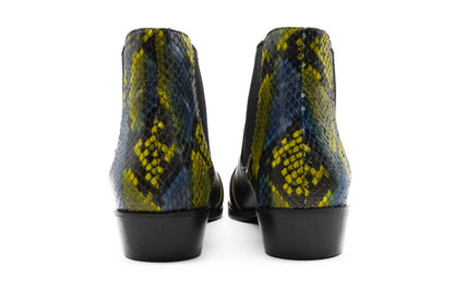 Shae Ankle Bootie Python Accent