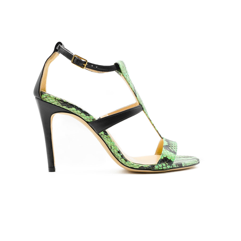 Amina High Heel Green – The Standard Shoes