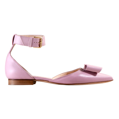Hebe Flat Sandal with Bow on Toe